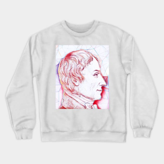 Anders Gustaf Ekeberg Portrait | Anders Gustaf Ekeberg Artwork | Line Art Crewneck Sweatshirt by JustLit